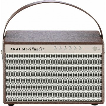 Akai M5-Thunder Ηχείο Bluetooth 30W με Διάρκεια Μπαταρίας έως 12 ώρες Καφέ 110582-0093